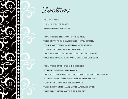 Pink Pattern Flourish Enclosure Cards