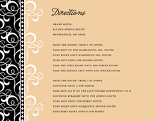 Cream Pattern Flourish Enclosure Cards