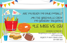 Modern Grill Tailgate Picnic Invitations