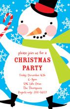 Happy Snowman Invitations