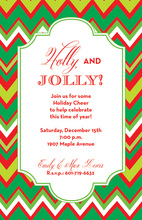 Holiday Chevron Invitations