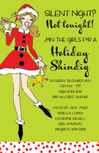 Laughing Santa Sister Invitations