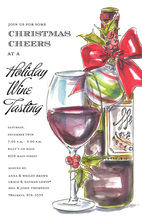 Classy Wine Cocktails Holiday Cheers Invite