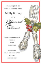 Festive Cutlery Invitation