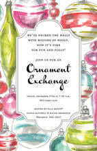 Ornament Joy Chalkboard Invitations