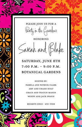 Whimsical Bohemian Yellow Invitations