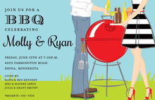 BBQ Graduation Guy Invitations