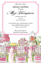 Painted Champagne Flutes Toast Invitations