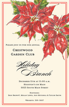 Poinsettia Invitation