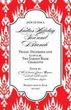 Holiday Ikat Invitations