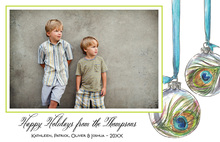 Peace, Love, Joy Ornament Photo Cards