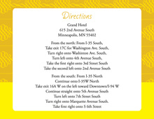 Elegant Swirl Yellow Enclosure Cards