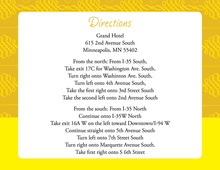 Elegant Swirl Yellow Enclosure Cards