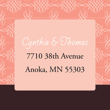 Formal Pink Damask Stickers