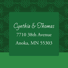 Elegant Swirl Dark Green Stickers