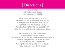 Hot Pink Trendy Enclosure Cards