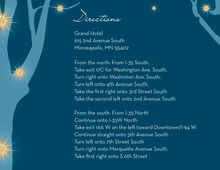 Sparkling Trees Blue Enclosure Cards