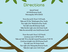 Tree Leaves Blue Enclosure Cards