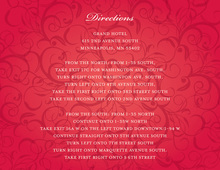 Modern Red Flourish Enclosure Cards