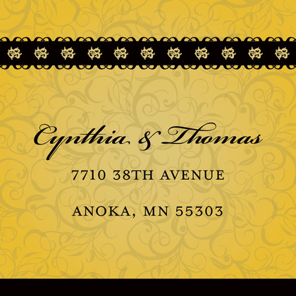 Modern Gold Flourish Enclosure Cards