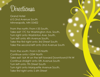 Night Swirl Green Lime RSVP Cards