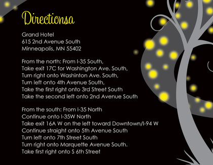 Night Swirl Black RSVP Cards