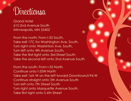 Night Swirl Red RSVP Cards