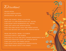 Abstract Vines Orange Enclosure Cards