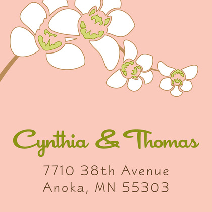 Modern Orchid Pink RSVP Cards