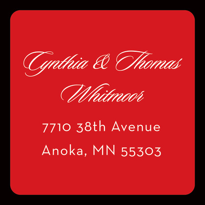 Formal Black Border Red Modern Party Invitations
