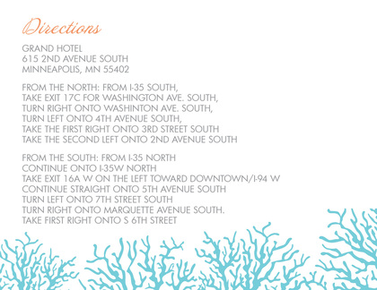 Sea Coral Beauty Enclosure Cards