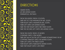 Yellow Nouveau Enclosure Cards
