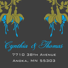 Cyan Bulbs on Charcoal Stickers