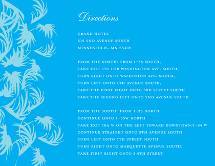 Swaying Palms Blue Stickers