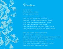 Swaying Palms Blue Enclosure Cards