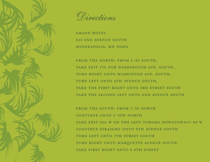 Swaying Palms Orange Enclosure Cards