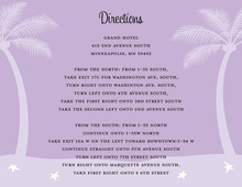 Lavender Tropics Enclosure Cards