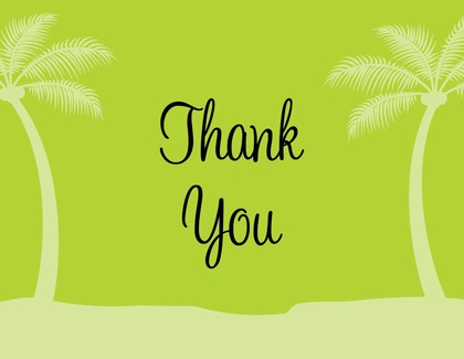 Lavender Tropics Thank You Cards