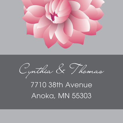 Pink Dahlia RSVP Cards