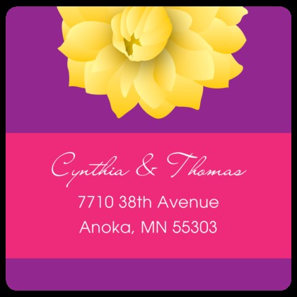 Yellow Dahlia RSVP Cards