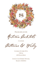 Vibrant Autumn Leaves Invitation