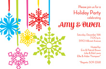 Charming Snowflake Ornaments Invitation