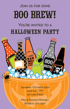 Candy Filled Halloween Invitations