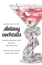 Cocktail Flair Martini Invitations
