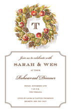 Sophisticated Fall Glory Border Invitation