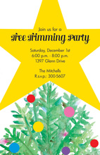 Tree Star Invitation