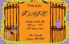 Halloween House Invitation