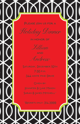 Autumn Trellis Invitation