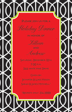 Merry Trellis Background Invitations