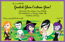 Costume Heads Invitation